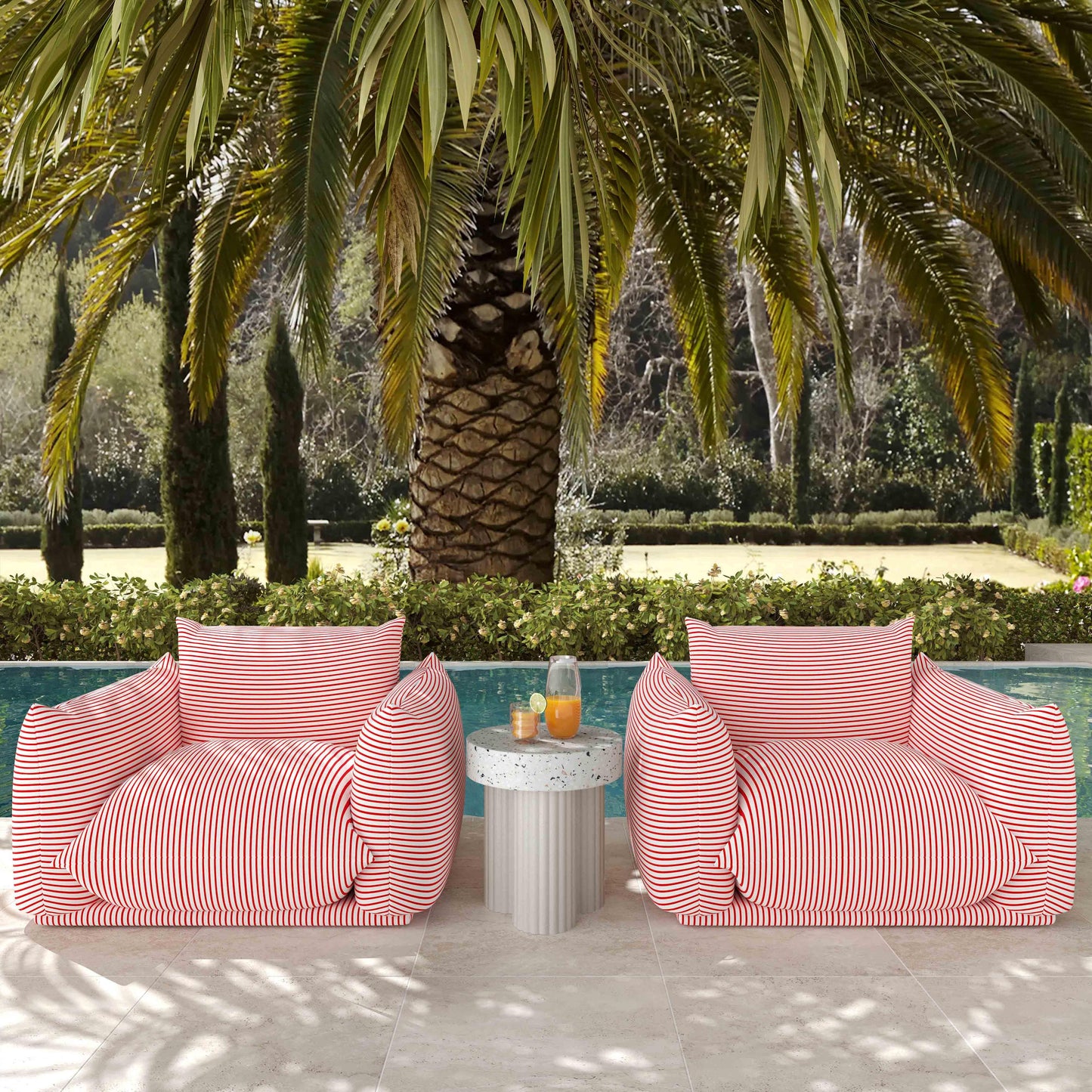 Saint Tropez - Stuffed Outdoor Armchair