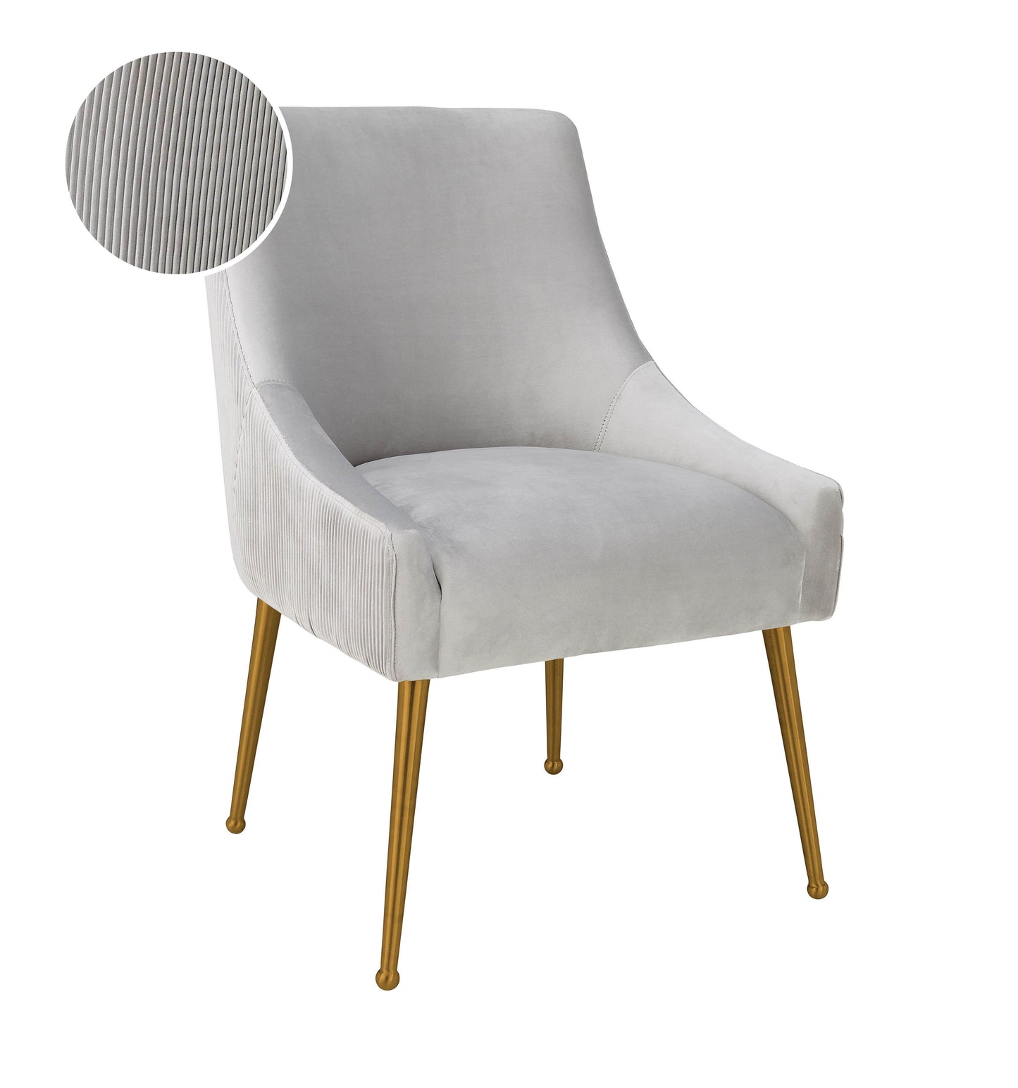 Beatrix - Pleated Velvet Side Chair