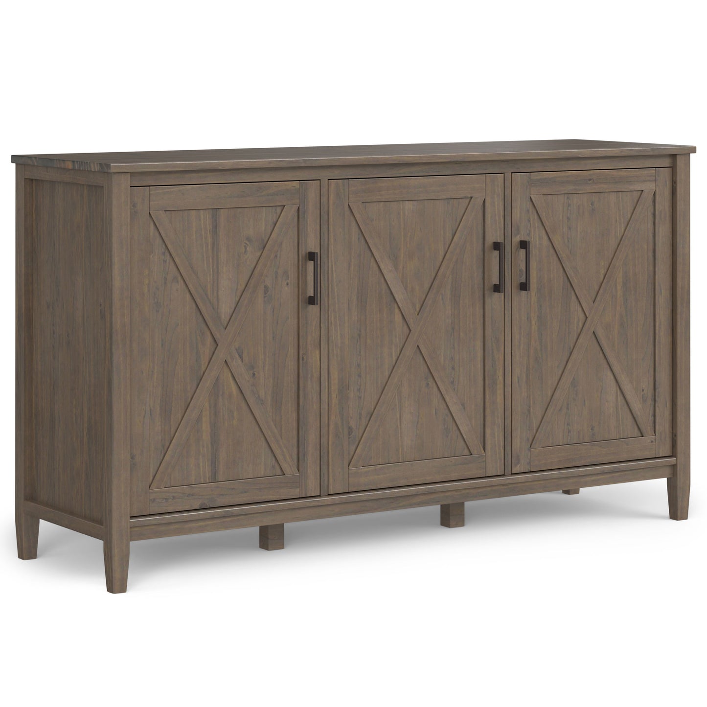 Ela - Wide Storage Cabinet - Smoky Brown