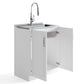 Darwin - Deluxe Laundry Cabinet With Pull-Out Faucet And Stainless Steel Sink