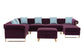 Maddie - Velvet Sectional Sofa