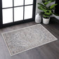 Marfi - 2' x 3' Oriental Non-Shedding Living Room Bedroom Dining Home Office Stylish And Stain Resistant Area Rug - Ivory / Beige