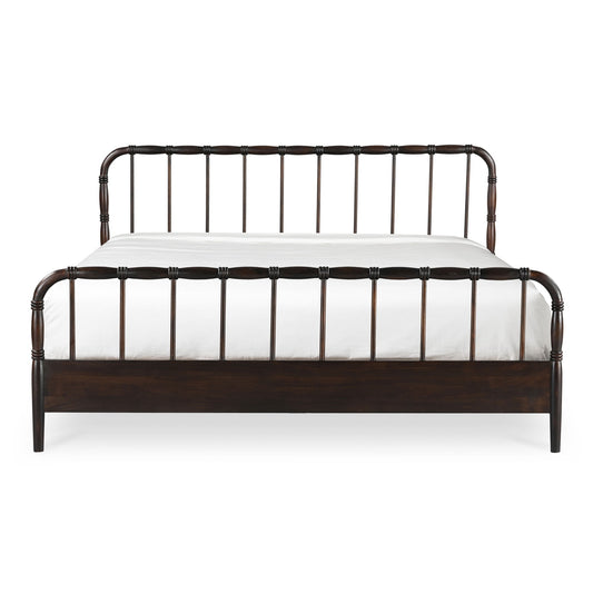 Vivian - King Bed - Dark Brown