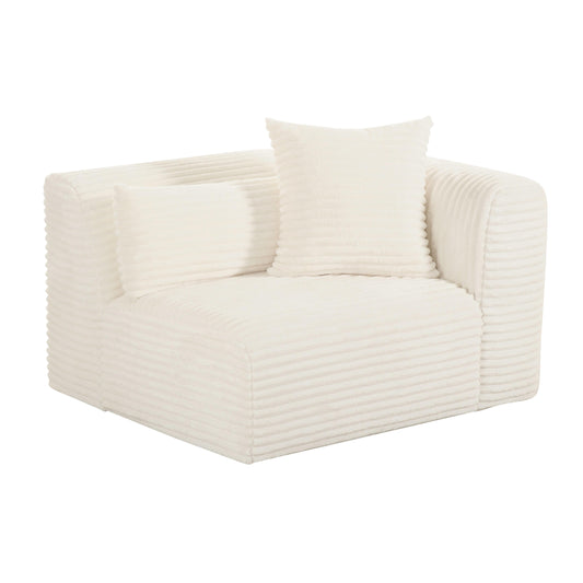 Tarra - Fluffy Oversized Corduroy Modular Corner Chair