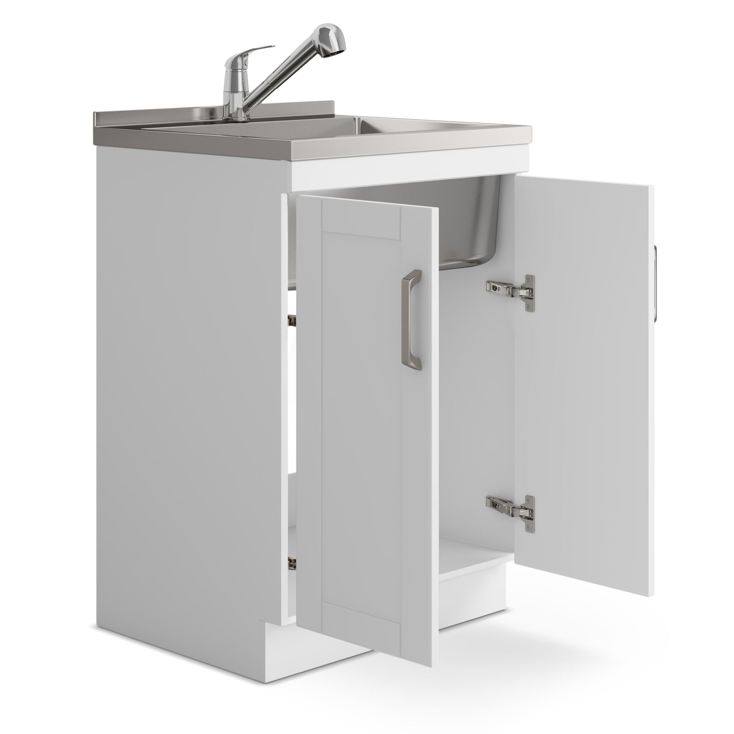 Kyle - Laundry Cabinet & Faucet And Stainless Steel Sink