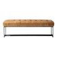 Wyatt - Leather Bench - Beige