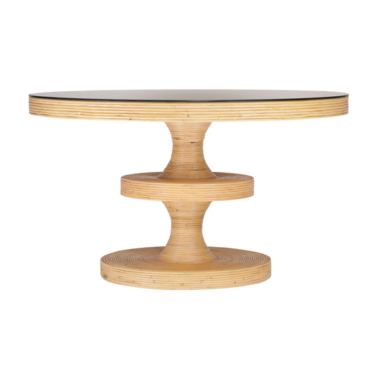 Apollonia - Rattan Round Dining Table - Natural