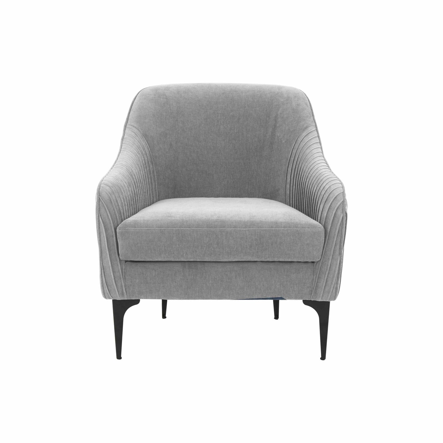 Serena - Velvet Accent Chair With Black Legs