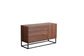 Roscoe - Wood TV Stand Console Table - Walnut Brown