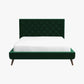 Dillon - Mid-Century Modern Velvet Platform Bed