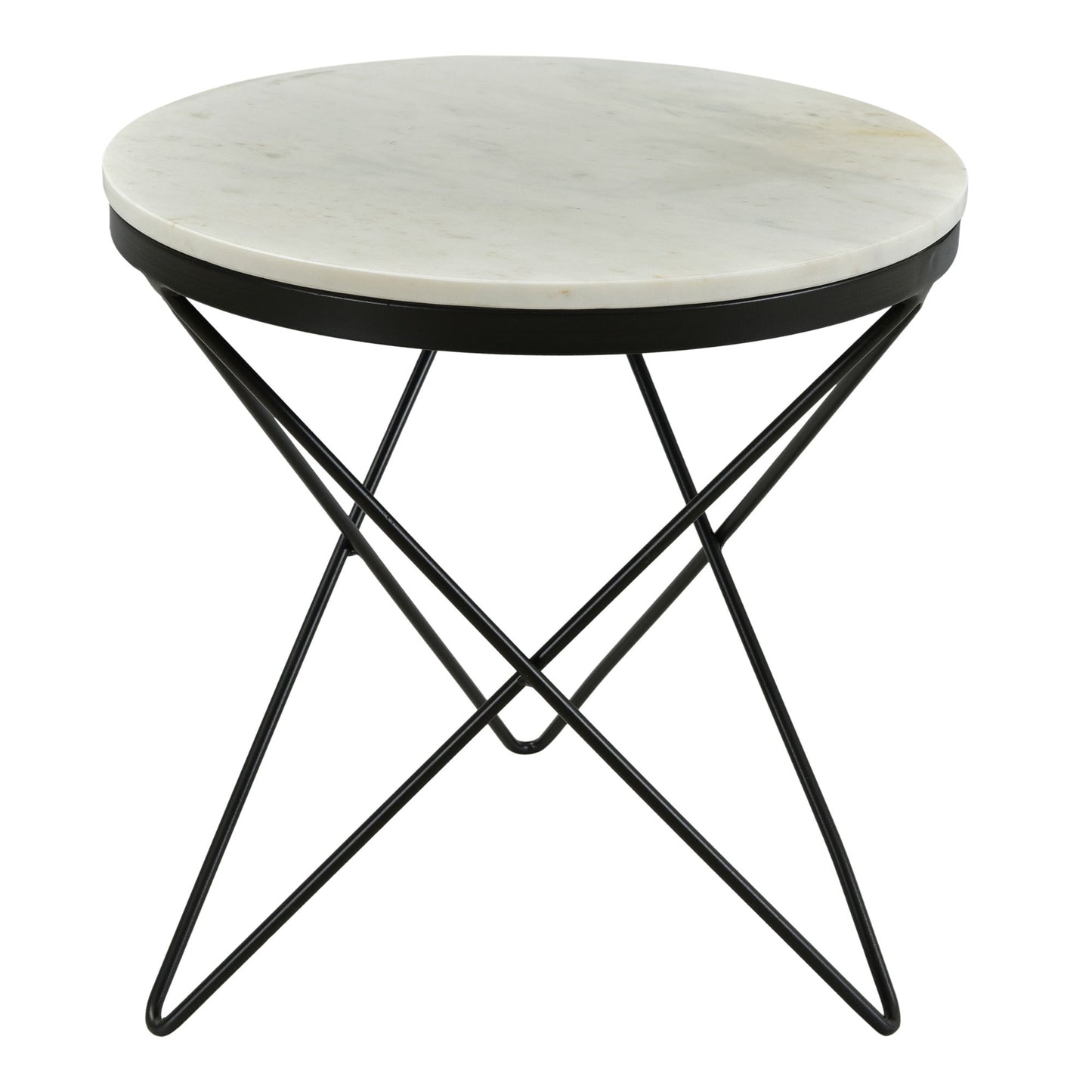 Haley - Side Table Black Base - Black