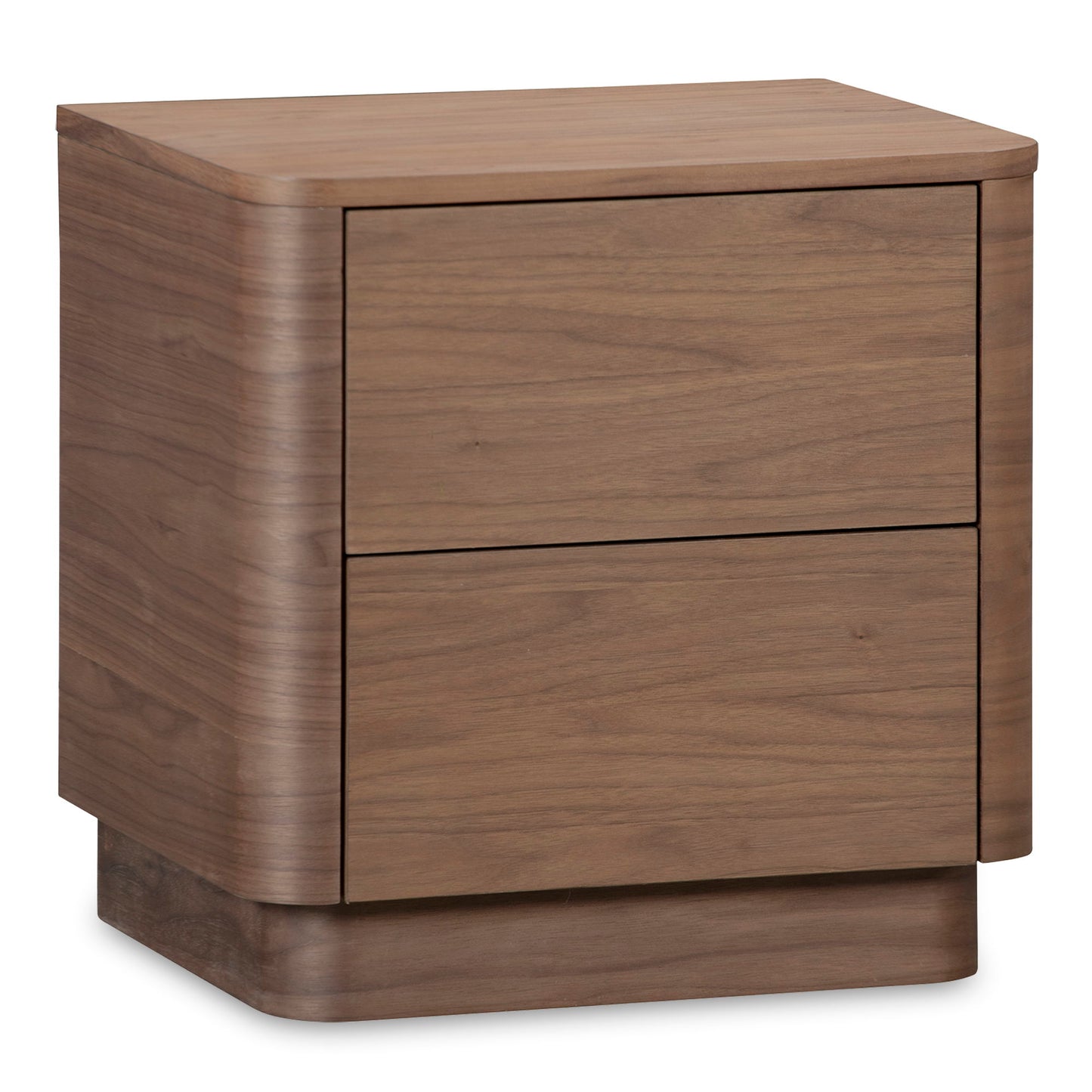 Round - Off Tall Nightstand - Dark Brown