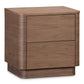 Round - Off Tall Nightstand - Dark Brown