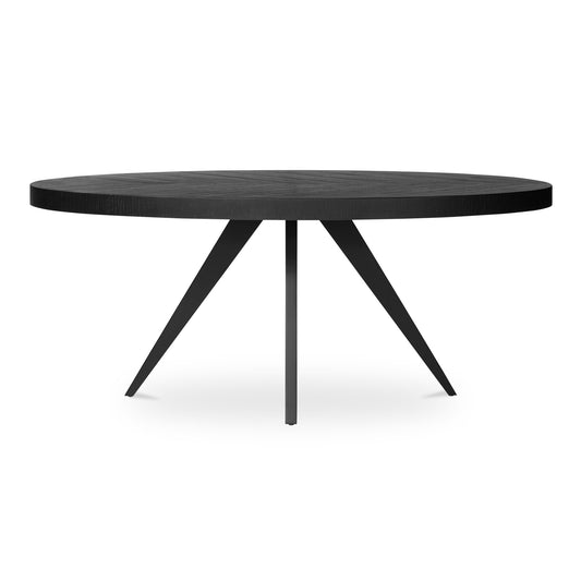 Parq - Oval Dining Table - Black