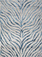 Elegance - 5'3" X 7'3" Polyester Area Rug - Blue