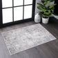 Marfi - 2' x 3' Abstract Non-Shedding Living Room Bedroom Dining Home Office Stylish And Stain Resistant Area Rug - Gray / Multi