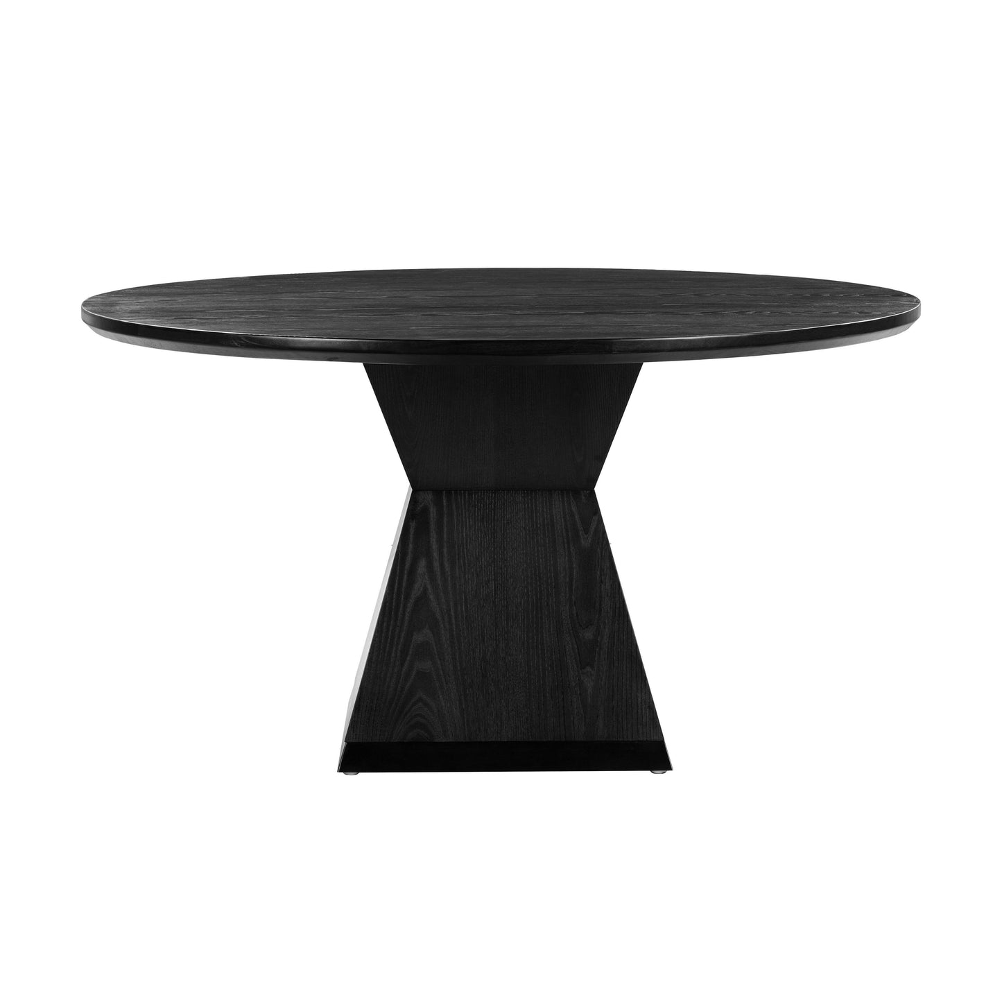 Nolan - Round Wood Dining Table - Black