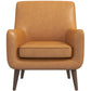 Alex - Leather Lounge Chair - Tan