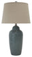 Saher - Green - Ceramic Table Lamp  - Earthy Ceramic