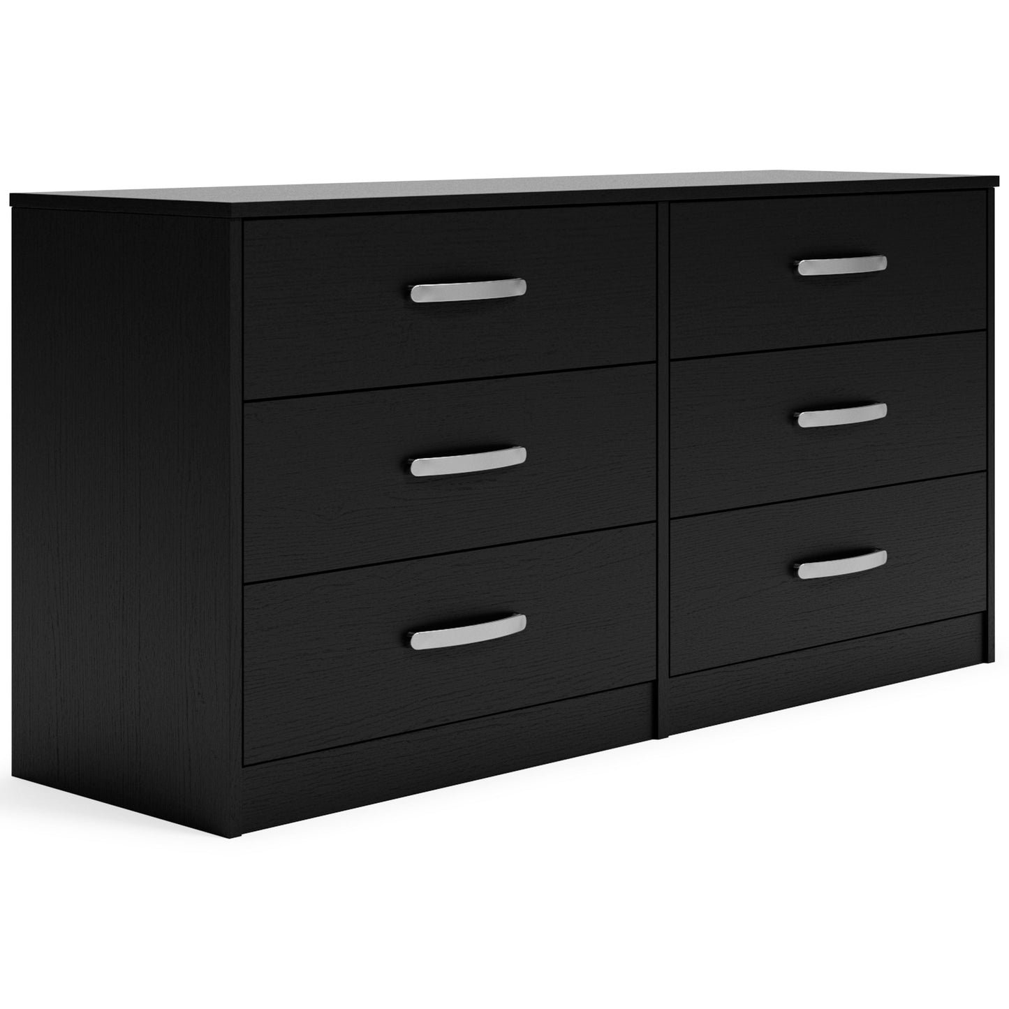 Finch - Black - Six Drawer Dresser