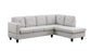 Santiago - Linen Sectional Sofa With Right Facing Chaise