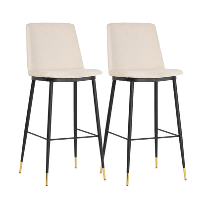 Evora - Velvet Counter Stool (Set of 2)