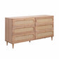 Carmen - 6 Drawer Dresser - Cane