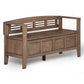 Adams - Entryway Storage Bench - Rustic Natural Aged Brown