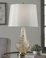 Latoya - Beige - Glass Table Lamp