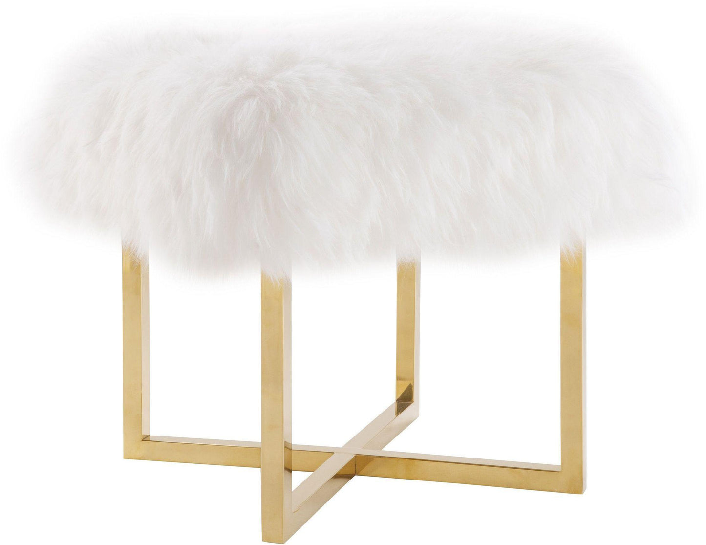 Nomo - Sheepskin Bench - White