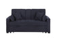 Cody II - 69.5"W Woven Fabric Convertible Sleeper Loveseat with Cup Holder