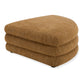 Lowtide - Curved Ottoman - Light Brown