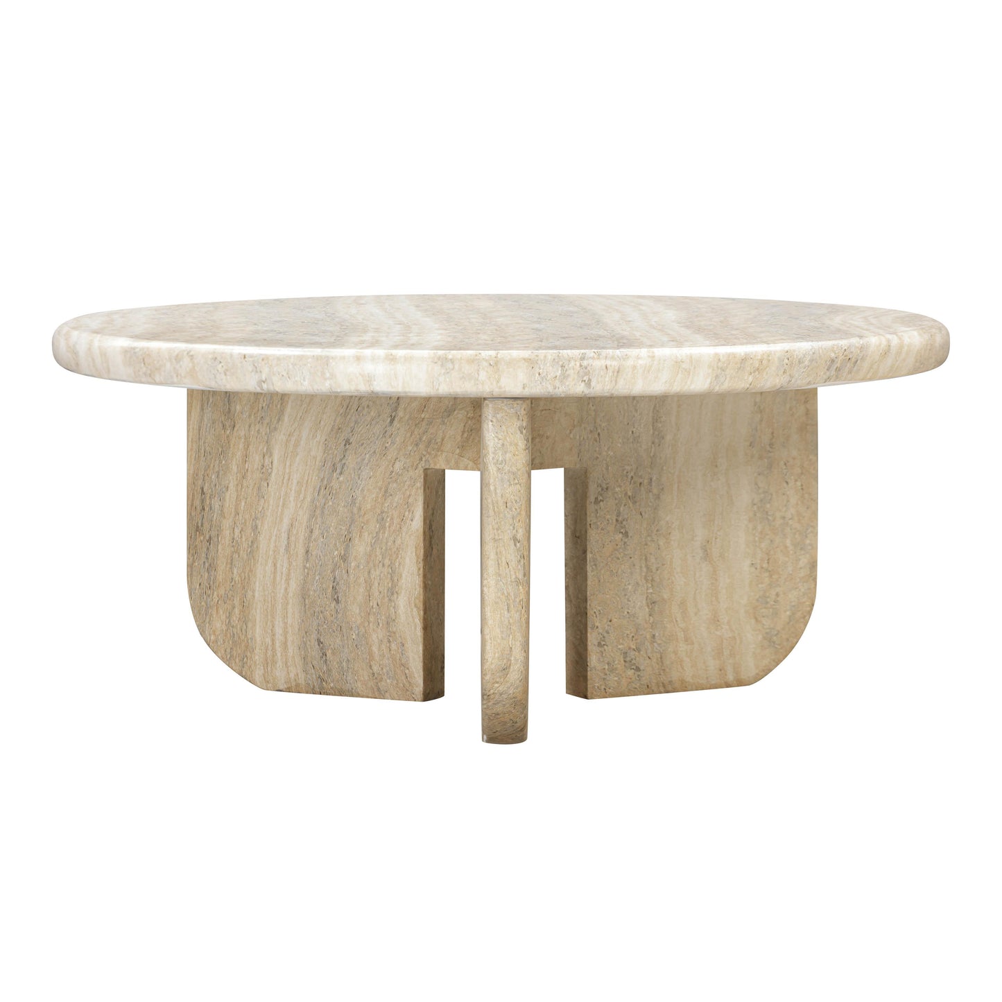 Patrizia - Concrete Round Coffee Table - Natural