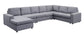 Tifton - Linen 7 Seat Reversible Modular Sectional Sofa Chaise