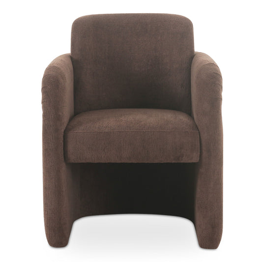 Mesto - Rolling Dining Chair - Dark Brown