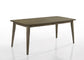 Bistro - Dining Table With Off White Fabric Dining Chairs