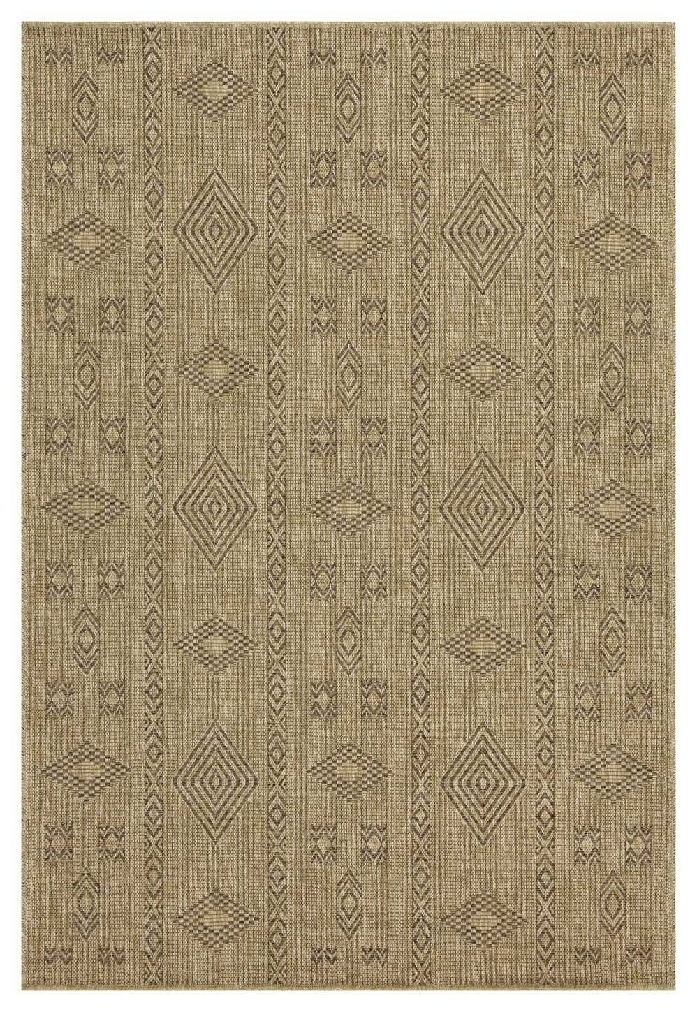 Earth - 5'3" X 7'3" Polypropylene Indoor, Outdoor Area Rug - Jute, Mocha