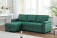 Lucca - Linen Reversible Sleeper Sectional Sofa With Storage Chaise