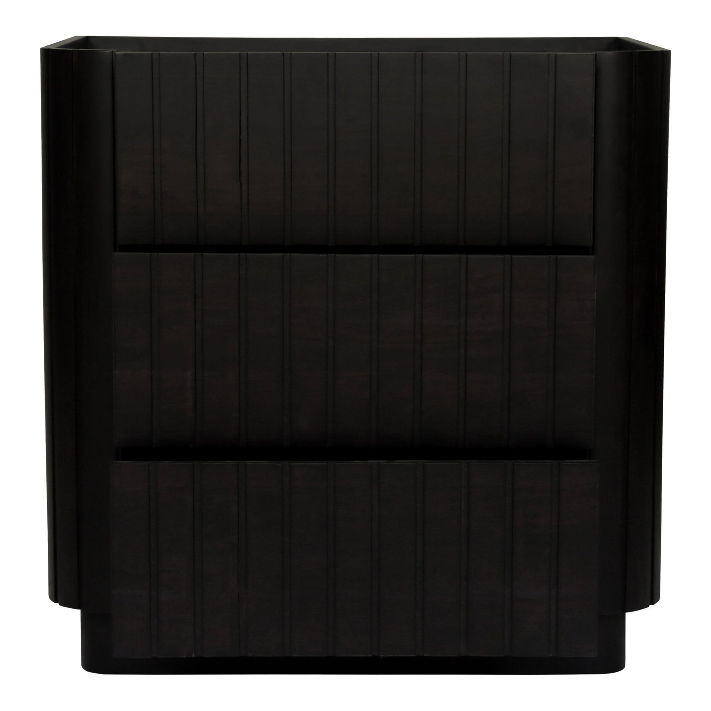 Povera - 3 Drawer Chest - Black