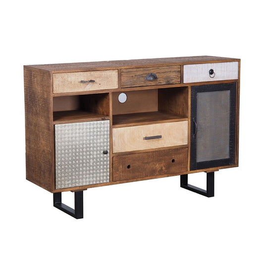 Rustic 2 Drawer Kitchen Island - Multi