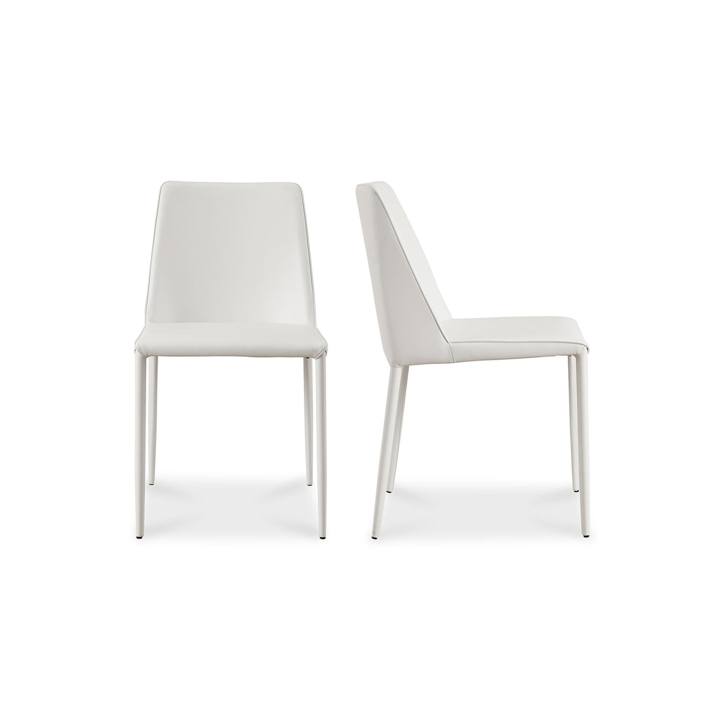 Nora - Dining Chair Chair Vegan Leather (Set of 2) - White