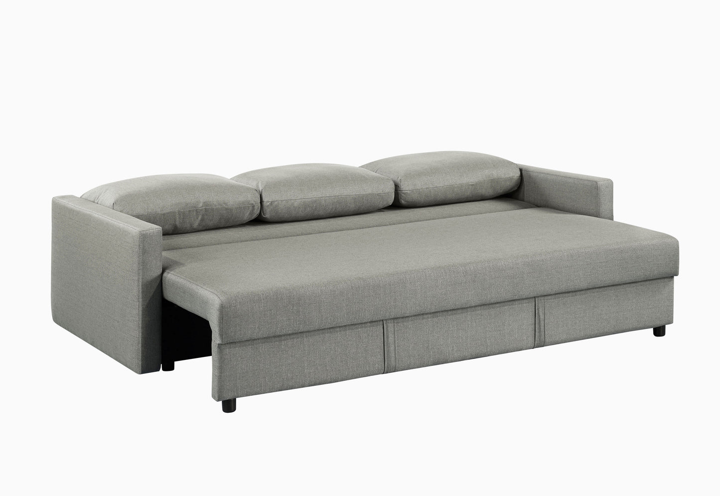 Odette - Convertible Sleeper Sofa With Storage - Gray