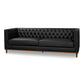 Fielder - Lether Sofa - Black