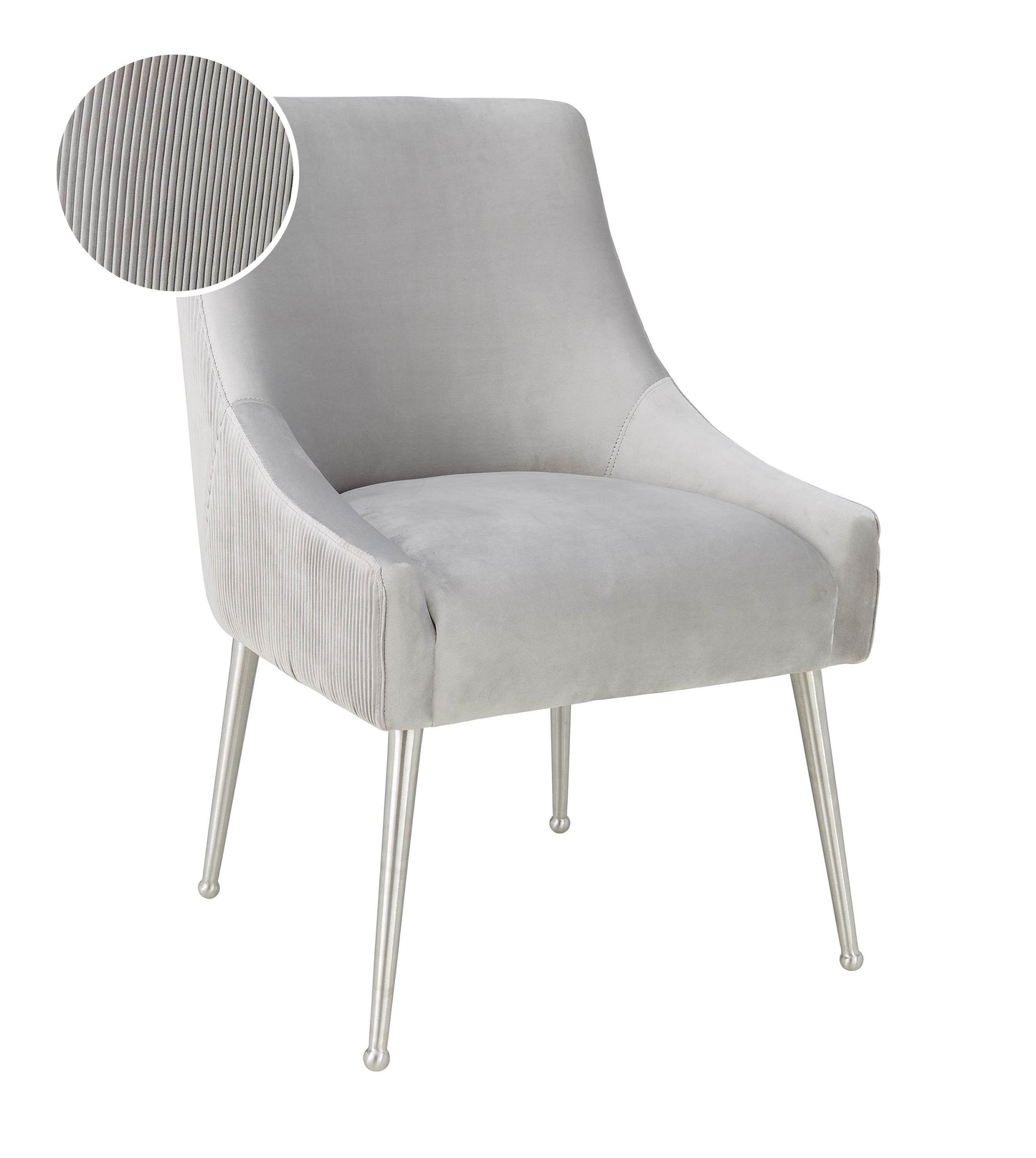 Beatrix - Pleated Velvet Side Chair