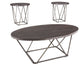 Neimhurst - Dark Brown - Occasional Table Set (Set of 3)