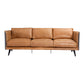 Messina - Leather Sofa - Cognac