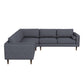 Amber - Velvet Corner Sectional Sofa