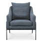 Archer - Accent Chair - Slate Blue Linen Blend