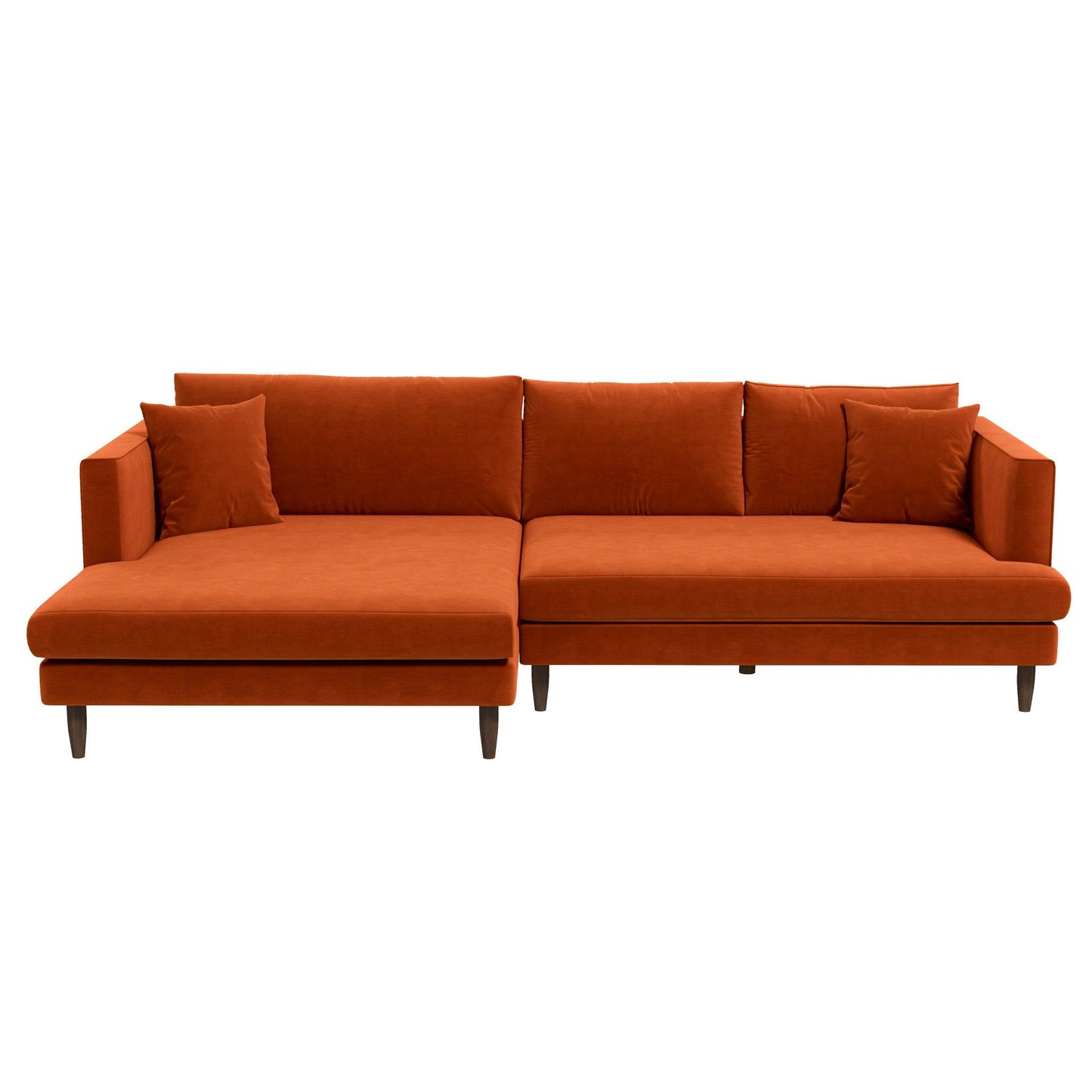 Blake - L Shaped Velvet Sectional Sofa