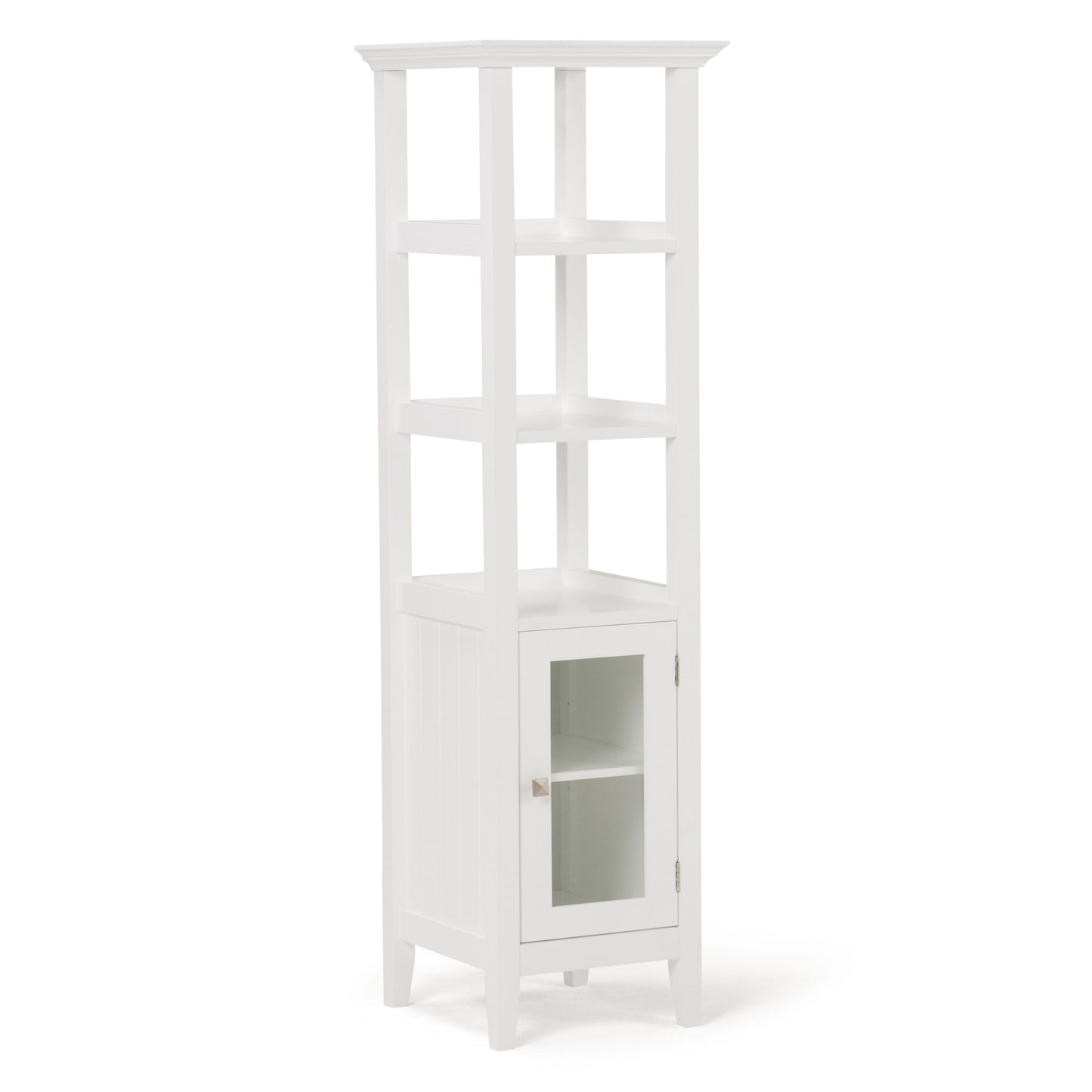 Acadian - Bath Storage Tower - Pure White